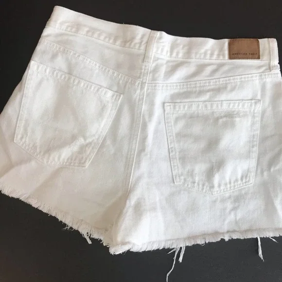 AE High Rise Distressed Denim Shorts - Picture 3 of 4